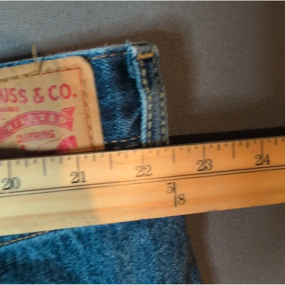 Levis 550 Jeans Mens Blue Denim Relaxed Fit Straight Leg 44x32